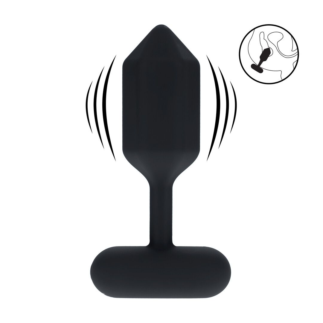 Levelz Hexagonal Analplug, Medium Schwarz