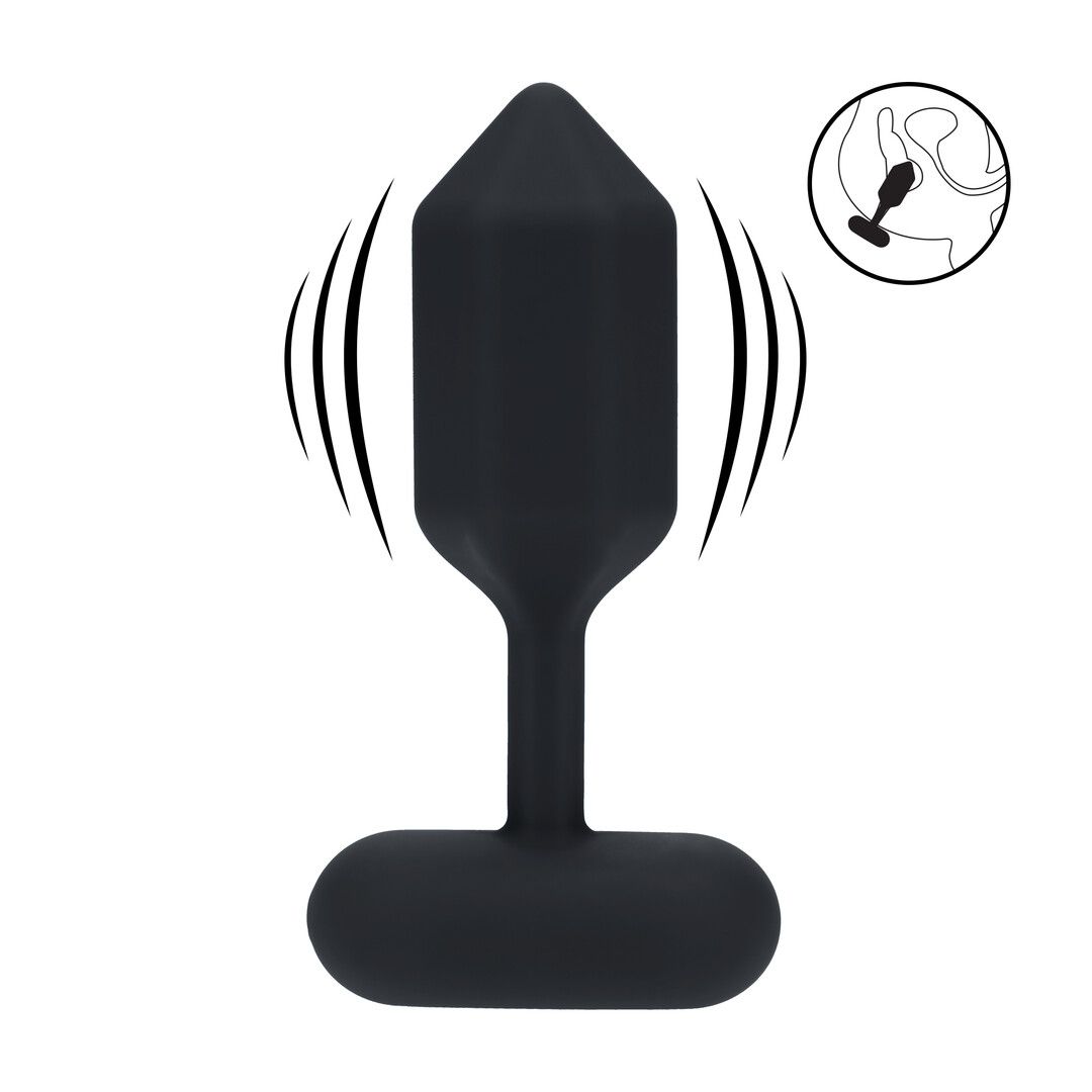 Levelz Hexagonal Analplug, Large Schwarz