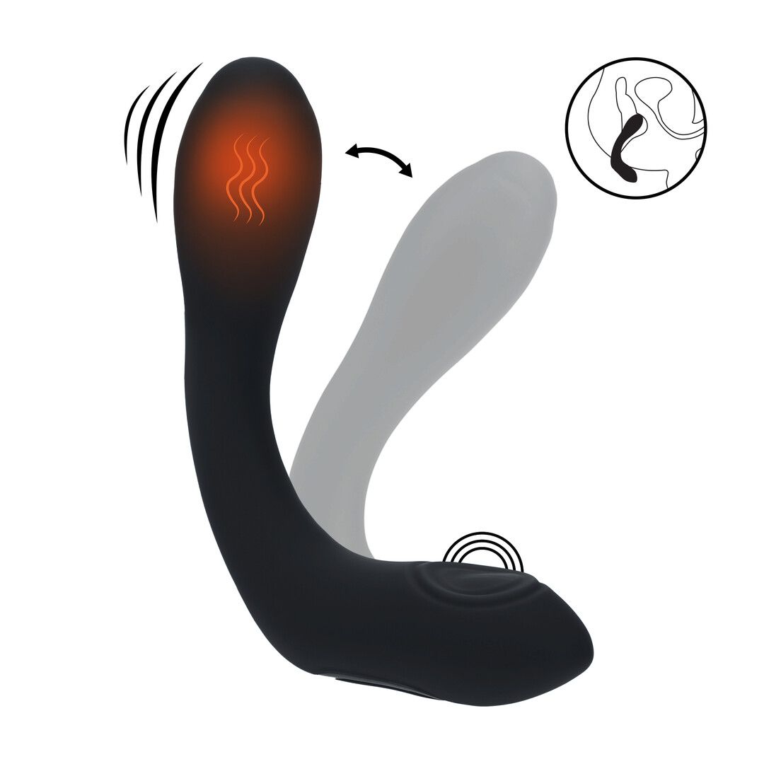 Levelz by Shots Stimulateur de Prostate Flexible Chauffant Tapotant