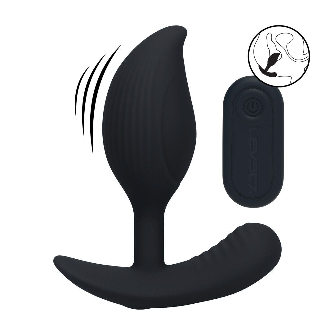 Levelz Remote Anal Plug, Vibrating Liquid