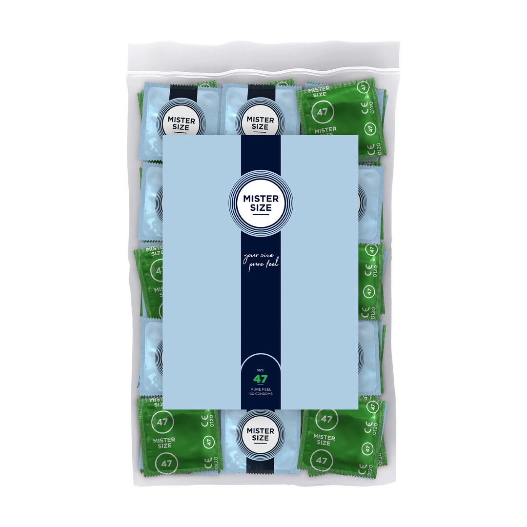 Preservativos Mister Size Pure Feel 47 mm 100