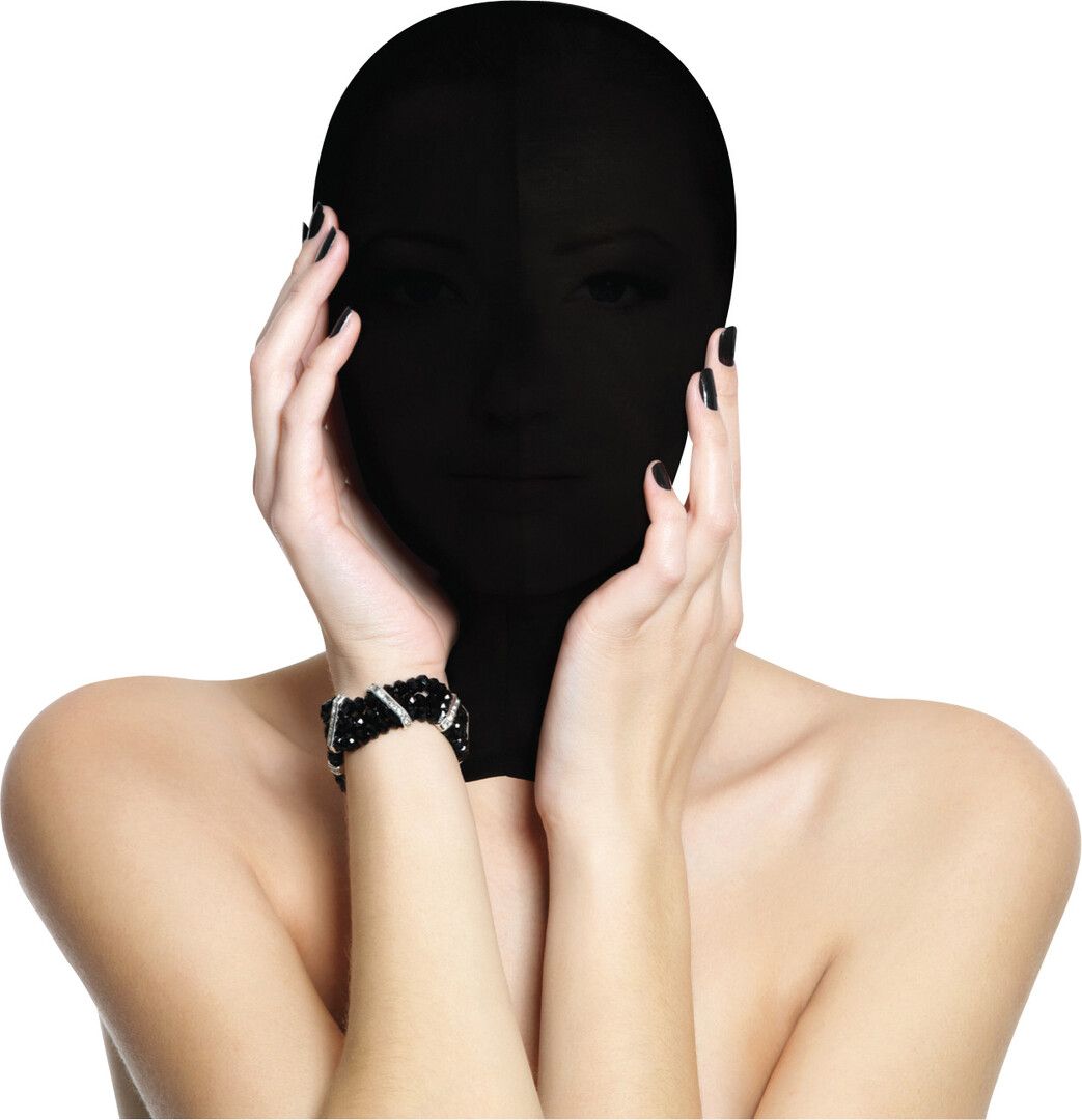 Ouch! Subjugation Mask with Back Zipper, Shiny