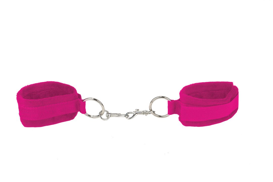 Ouch! Weiches Fellig Velcro-Manschetten-Restraint, Rosa Schnell-Befestigung