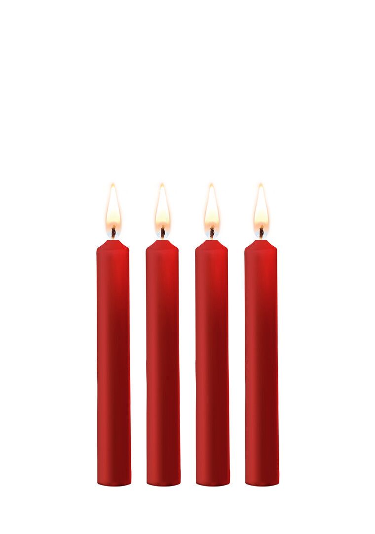 Ouch! Teasing Wax Candles Four Pieces Red