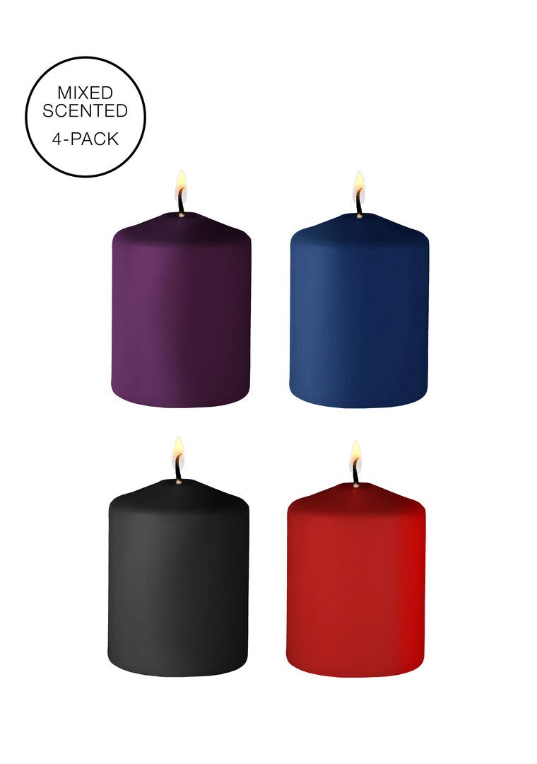 Ouch! Tease Candles Mix Four Pieces Multicolor