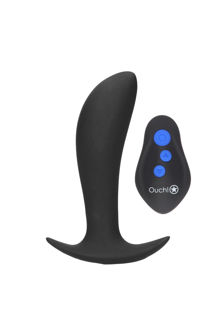 Ouch! E-stim Vibrating Butt Plug with Remote