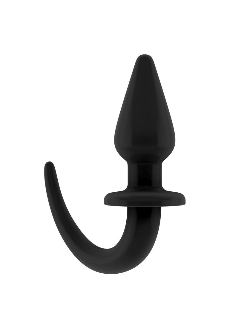 Ouch! Flexible Rubber Butt Plug Black