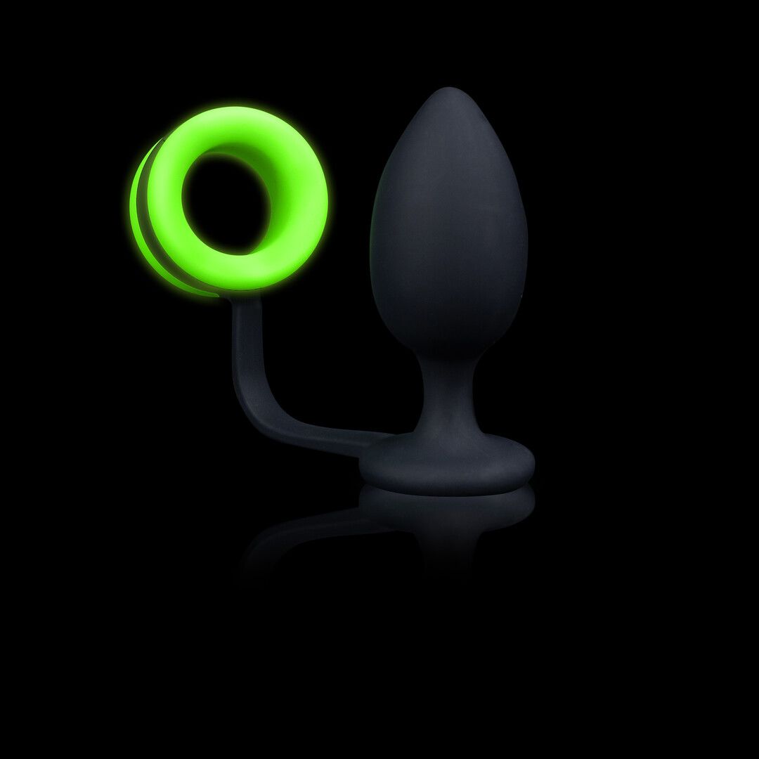 Ouch! Plug Anal Glow Combo Anel de Pênis