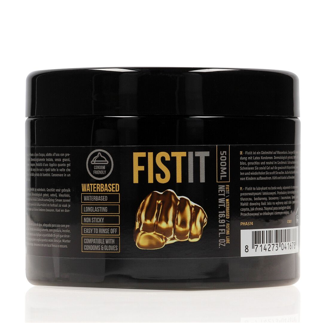 Fist It Garrafa Preta Waterbased 500ml