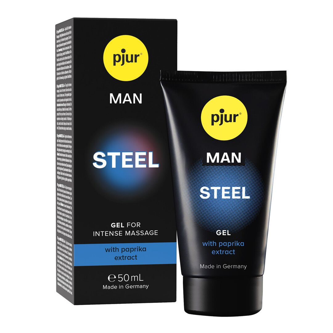 Gel da Massaggio Pjur MAN Steel Riscaldante Frizzante 50ml