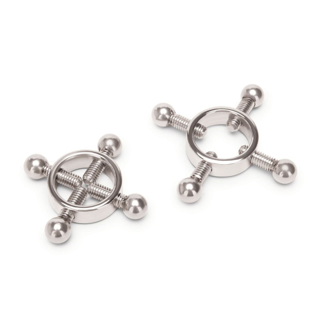 Prowler Red 4 Way Screw Nipple Clamp Silver Precise