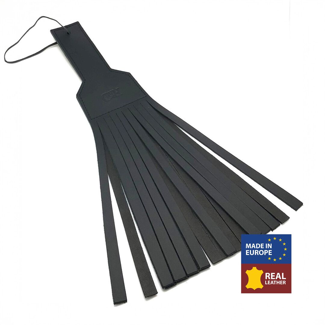 Red Leather Classic Paddle, Wide 45cm