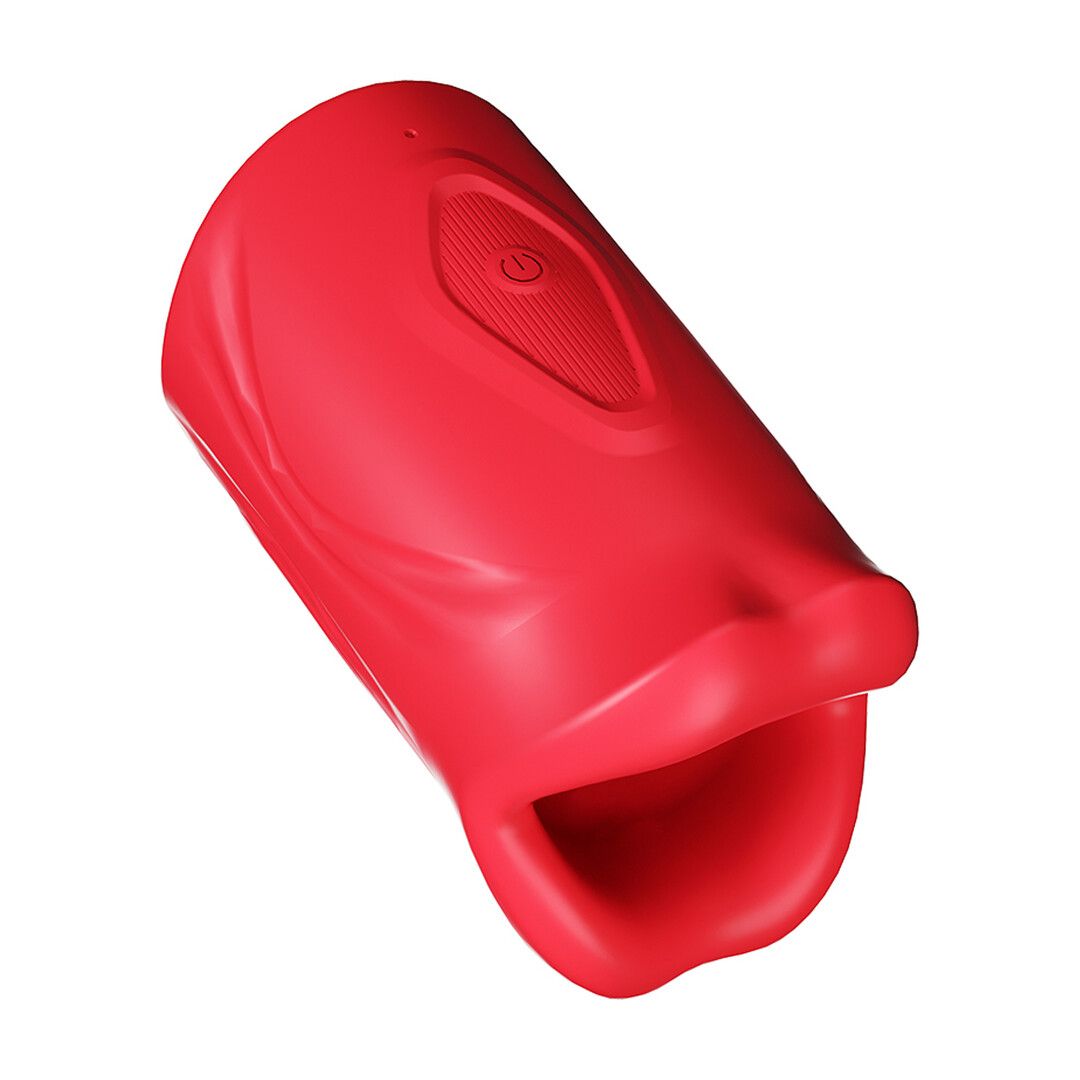 SinsFactory Oral Stroker Röd Silikon 10cm