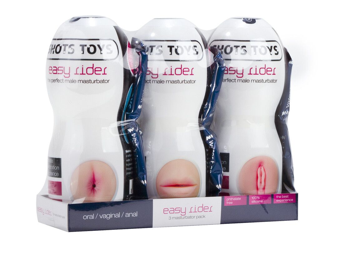 Shots Easy Rider Masturbator Three-Piece