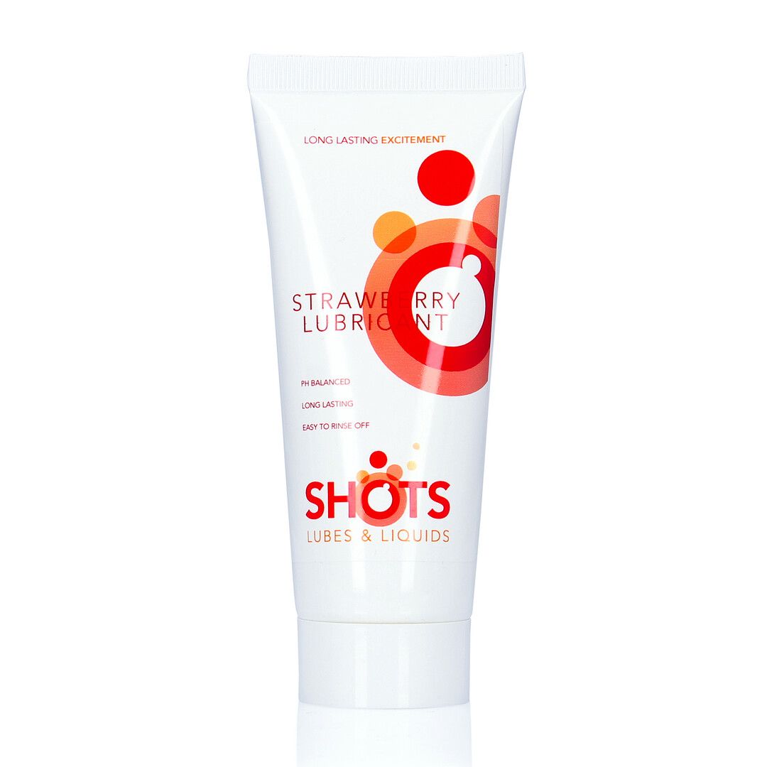 Shots Lubes & Liquids Lubrificante com Aroma a Morango 100ml