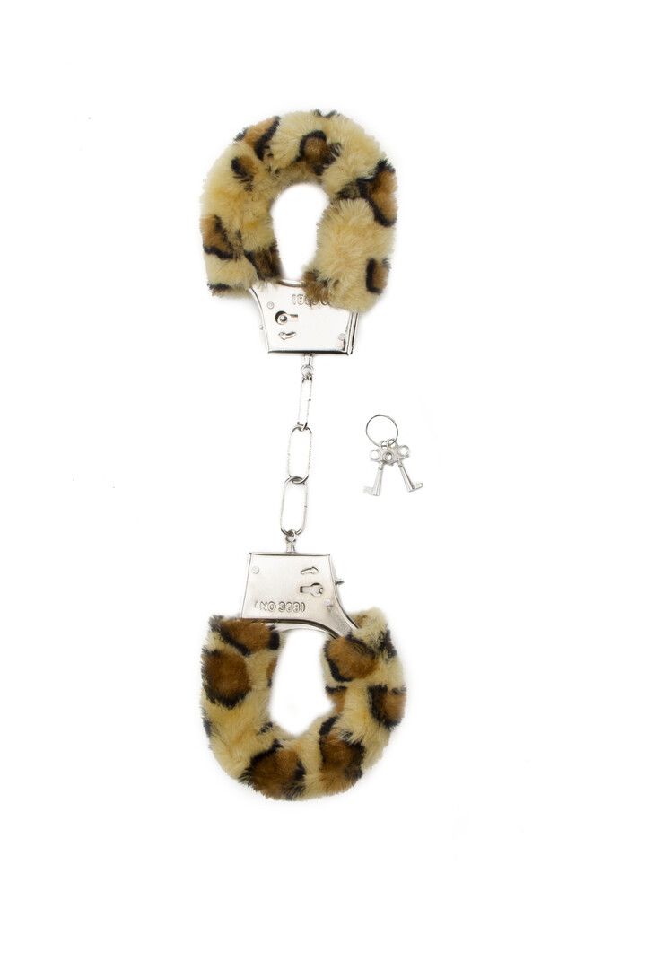 Shots Toys Furry Handcuffs in Rainbow Colours