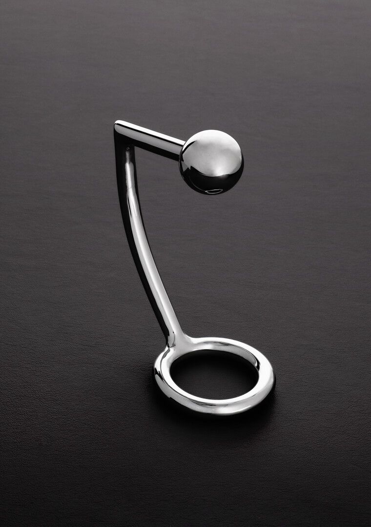 Steel by Shots Intruder C-Ring Anal Ball Attached