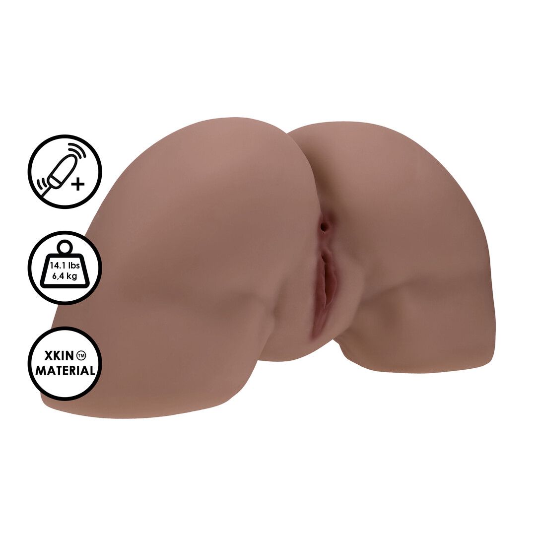XKIN Bodyforms Clara brun dual entry vibrator