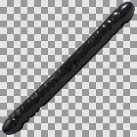 Doc Johnson Veined Double Header Schwarz 45 cm