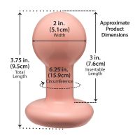 Doc Johnson Classic Small Cream Round Plug, anaalitappi, kuva 4