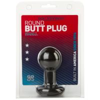 Doc Johnson Plug Anal Clássico Pequeno Preto Redondo, imagem 2