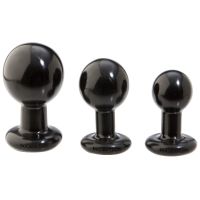 Doc Johnson Plug Anal Clássico Pequeno Preto Redondo, imagem 3