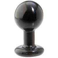 Doc Johnson Classic Mittel Schwarz Rund Plug