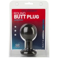 Doc Johnson Classic Mittel Schwarz Rund Plug, Bild 2