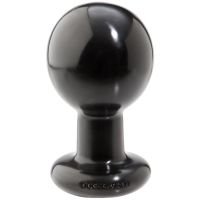 Doc Johnson Plug Anal Clássico Grande Preto Redondo