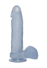 Doc Johnson Crystal Jellies Gode avec Testicules 20 cm