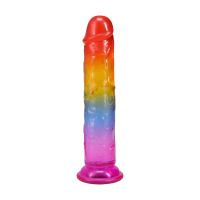 Doc Johnson Rainbow Crystal Dildo 18cm