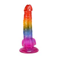 Doc Johnson Rainbow Flexible Crystal Dong, zdjęcie 5