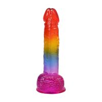 Doc Johnson Rainbow Flexible Crystal Dong, zdjęcie 6