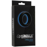 Doc Johnson Cockring OptiMale Preto Silicone 40mm, imagem 2