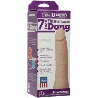 Doc Johnson dildo białe ULTRASKYN, klasyczne 18 cm, zdjęcie 2