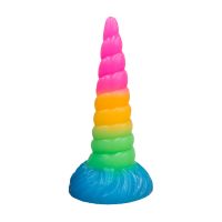 Doc Johnson Fantasy Fuckers Unicorn Chifre Celeste Espiral Brilho