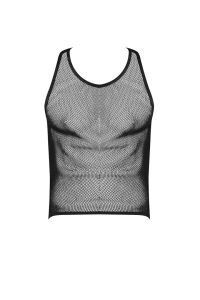 Male Power Black Fishnet Racer Tank, bild 3