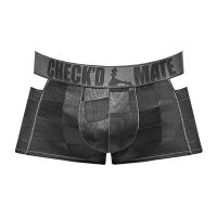 Male Power Check'd Mate Ausschnitt-Shorts, Schwarz, Bild 4