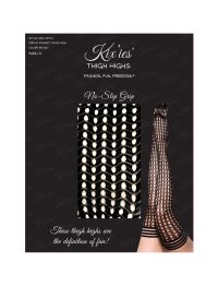 Kix'ies Mimi Bas mi-cuisse filet cercle, Noir, photo 2