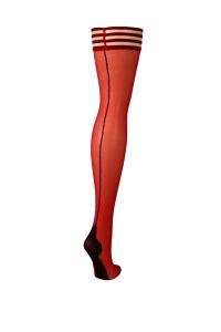 Kix'ies Monica Bas Cuisses Rouge Couture Noir