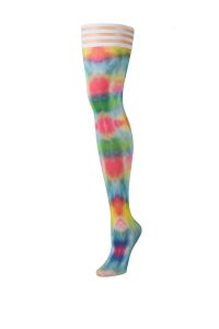 Kix'ies Gilly Thigh High Tęczowy
