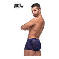 Male Power Diamond Mesh Mini Short, Navy Size Small, picture 4