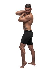 Male Power schwarzer Nite Kompressions Langer Short, Bild 5