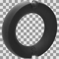 Doc Johnson Cockring The Paradox 50mm Metal Silicone Híbrido