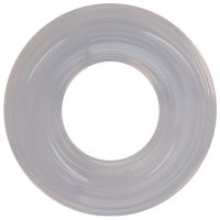 Doc Johnson Ribbed Donut Transparent Clear Silicone Ring