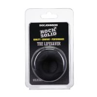 Doc Johnson Lifesaver svart silikon penisring, bild 2