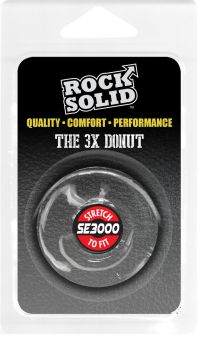 Doc Johnson 3X Donut Clear TPE Stretchy Cock Ring, picture 2