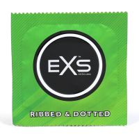 EXS Gerippte und gepunktete Kondome 3-Pack strukturiert Latex, Bild 3
