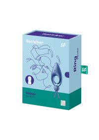 Satisfyer Sniper justerbar vibrerande penisring blågrå, bild 2