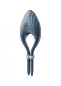 Satisfyer Duelist Ribbed Customizable Ring Dark Blue